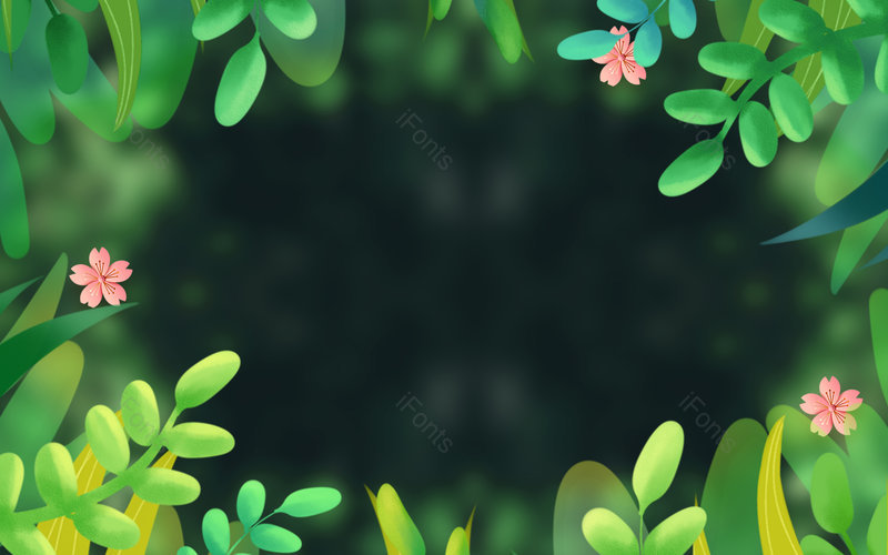 春季春天绿色卡通装饰透明背景图案,插画/手绘图,插画/手绘图库,插画/手绘图下载,插画/手绘